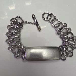 Authentic David Yurman Sterling Silver And 18k Gold .
